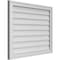 Ekena Millwork Vertical Surface Mount PVC Gable Vnt: Non-Functional, w/2"W x 1-1/2"H, Brickmould Frame, 32"W x 26"H GVPVE32X2602SN - alternate 3
